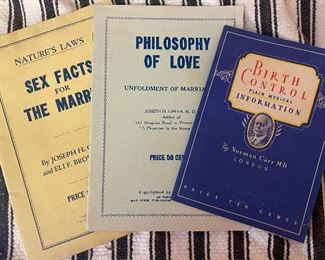 Old Sex and Birth Control Manuals