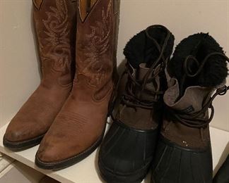 Assorted Boots and Shoes