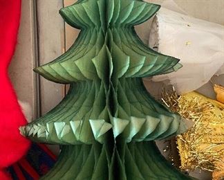 Vintage Tissue Paper Christmas Trees (Made in Denmark)