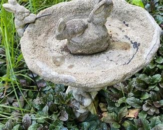 Cement Bird Bath