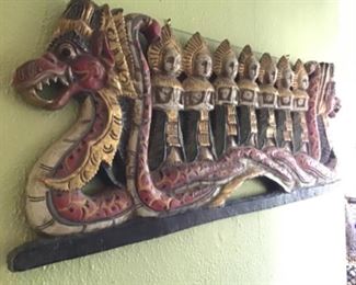 Bali wood carved Dragon