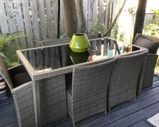 Outdoor patio Table and Chair Set, as well as sofa Set