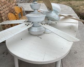 Patio Table, Ceiling Fans