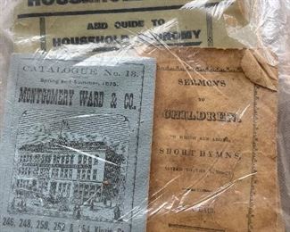 Antique books, manuals, newspapers and magazines