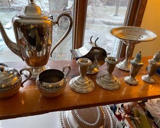 Sterling and silver plate