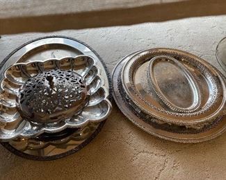 silver serving trays
