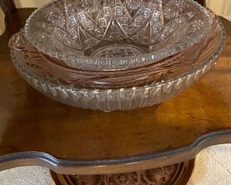 large crystal serving bowls