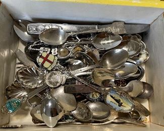 Vintage spoons, some sterling