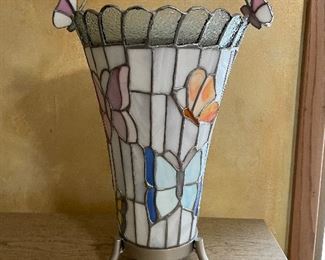 butterfly stained glass lamp