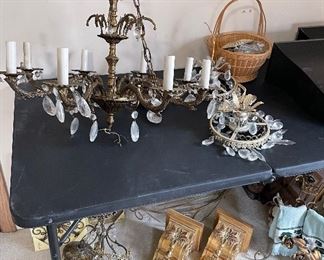Vintage light fixtures and decor