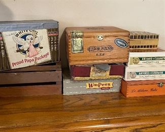 vintage cigar boxes