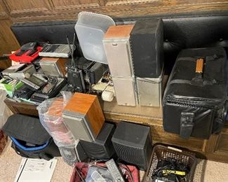 stereo equipment, cameras, radios and electronics