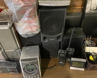 electronics and stereo equipment