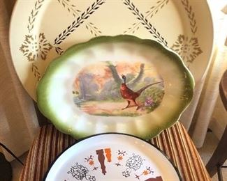 Vintage trays & platter