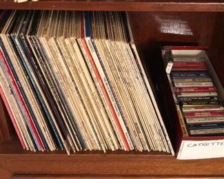 Records & cassettes - includes Elvis, Frank Sinatra, folk, show tunes, Finnish music & more 