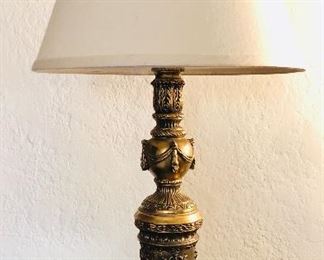 Brass table lamp (22” tall) 