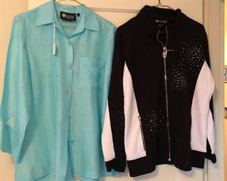 Christine Alexander blouse & embellished jacket (size med. & large) Not shown: other C.A. pieces