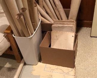 Vintage nautical charts - Washington, Alaska, British Columbia, West Coast