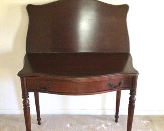 Vintage Fold Over Dark Wood Table