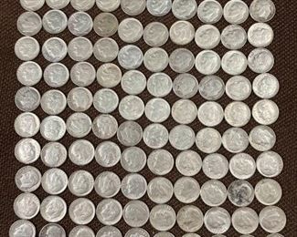 120 1960-1964 Silver Dimes