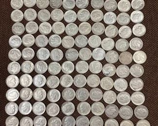 120 1960-1964 Silver Dimes