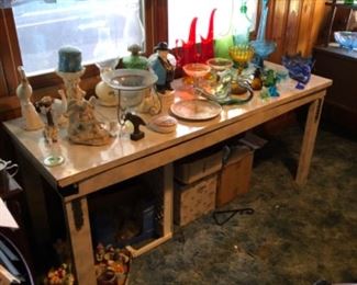 Large group of art glass