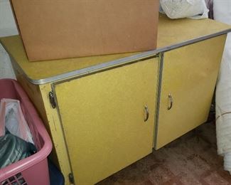 MCM cabinet with Hairpin legs and aluminum trim 
