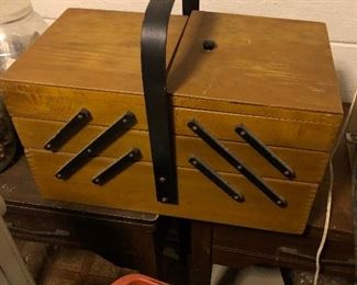 Vintage sewing box