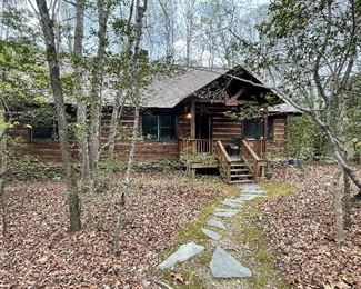 Our sale is in a beautiful log cabin in Midland. The home will be going on the market shortly after the sale. Two stories of living space and a large unfinished basement. The basement will not be open during the sale. 