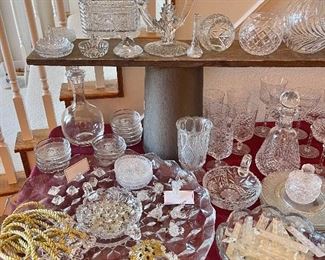 Vintage Crystal and Cut Glass