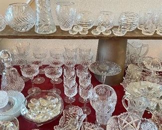 Vintage Crystal and Cut Glass