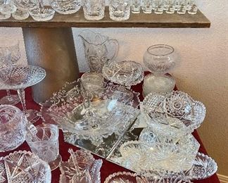 Vintage Crystal and Cut Glass