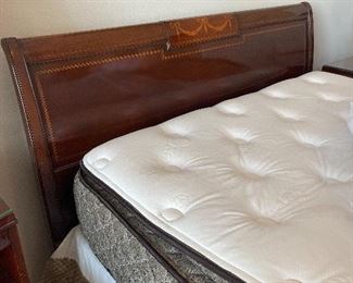 Vintage Full Bed Frame, Sanctuary Mattress Co “Laguna” Pillow top Mattress