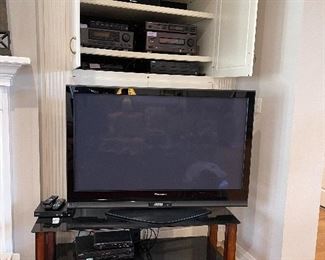 Panasonic Smart TV, Wood & Glass TV Stand
