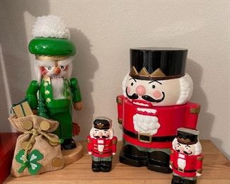 Original Steinbach German Nutcracker, Vintage Nutcracker Cookie Jar & Salt/Pepper set from Neiman Marcus