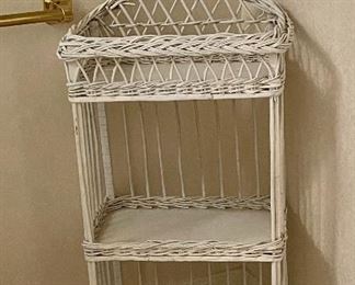 Vintage Wicker Shelf