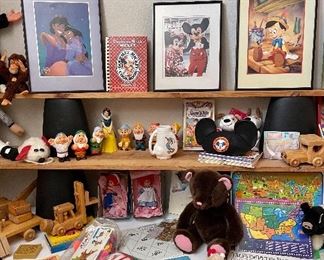 Vintage Disney Memorabilia, Snow White & the Seven Dwarfs,  Exclusive Commemorative Lithographs 1993, Cooking with Mickey, 40th Anniversary Mickey & Minnie Signed Picture, Vintage Children’s Books and Puzzles