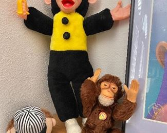 Vintage Steiff Monkey “Jocko”, Mr. Bim Zip Zippy Stuffed Monkey with Banana