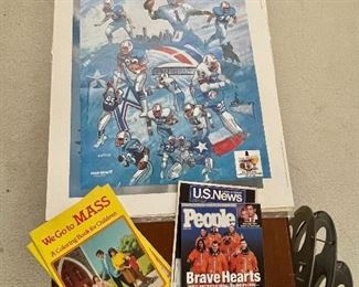 Vintage Houston Oilers Lite Beer Poster