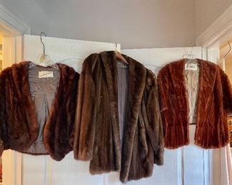 Levy Brothers Vintage Mink Stole, Lichtenstein’s Corpus Christi Vintage Mink Stole, Neiman Marcus Vintage Sorbara Mink Coat  