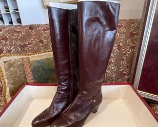 Vintage Salvatore Ferragamo Brown Leather Boots