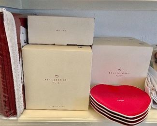 PotteryBarn Heart Plates