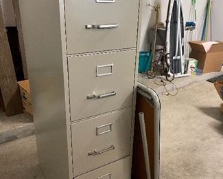 2 Drawer and 4 Drawer Metal File Cabinets  