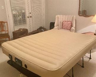 Frontgate Essential EZ Bed Bliw up Guest Bed on Legs with Wheeled Storage Case