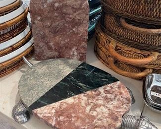 Pewter & Marble Turtle Cheese Board