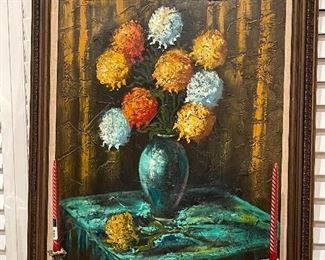 Mid Century Painting by Rivelli