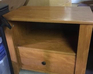 Wood Side table- has matching TV stand