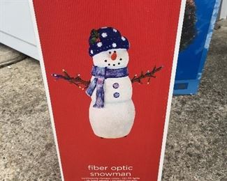 Fiber optic snowman