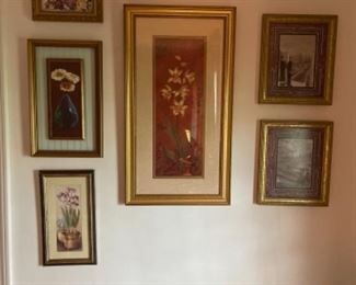 grouping of wall art
