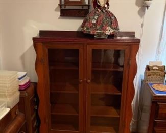 Glass bookcase or display case